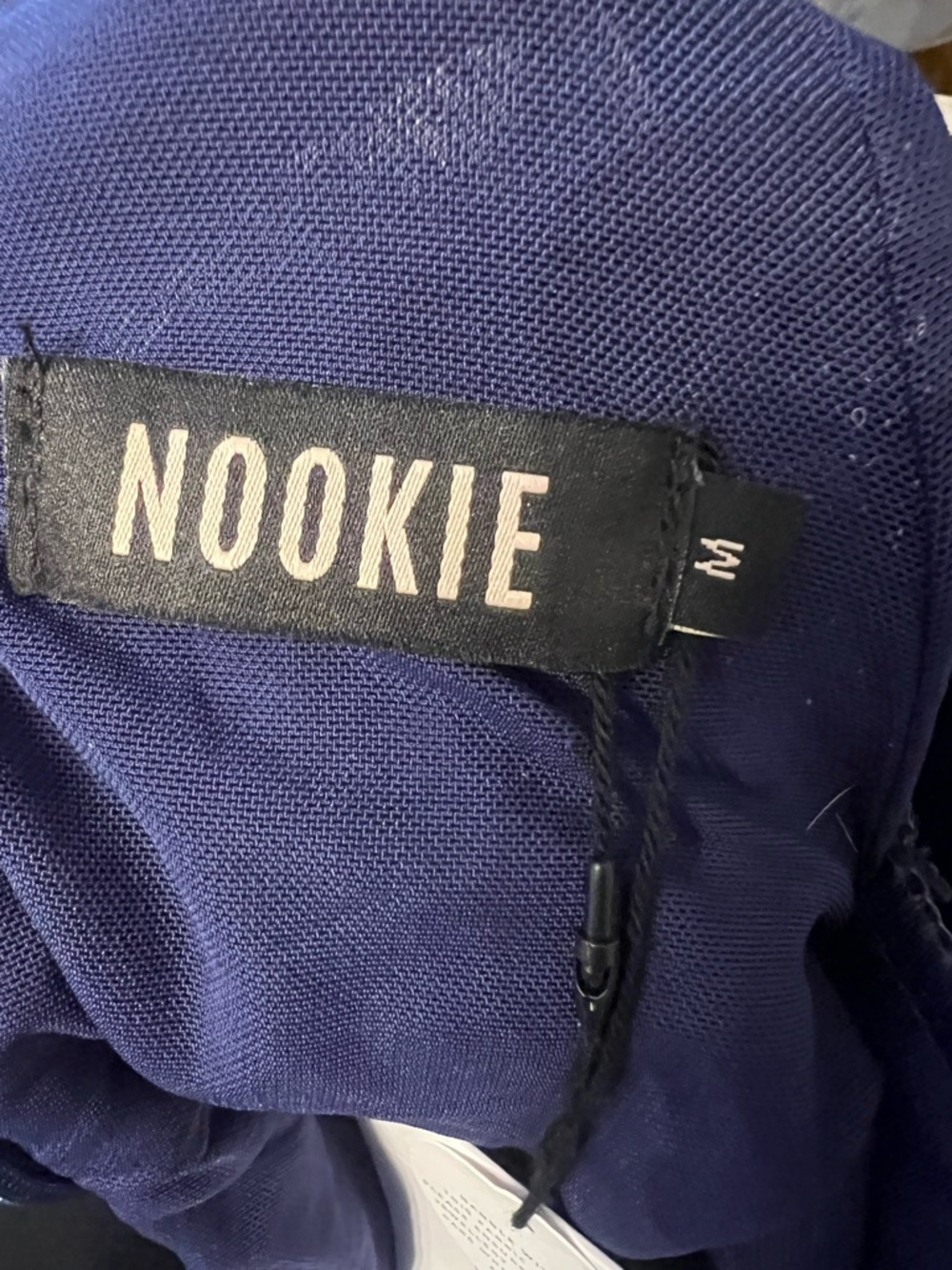 Nookie Enigma Mini Dress in Navy - Picture 7 of 8